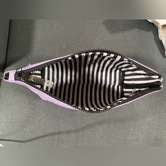 NWT Marc Tetro White Westie Dog Print & Purple Hydrangea Flowers Bag - Picture 8 of 13